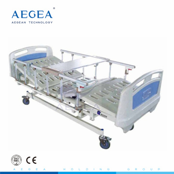 AG-BM109 3 funciones eléctrico paciente médico utilizado en la cama con mesa de comedor plegable